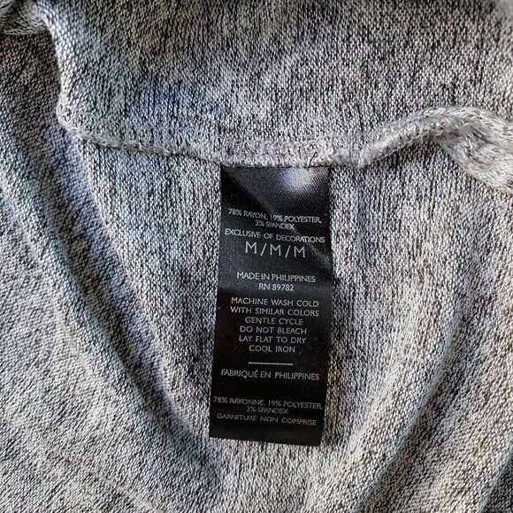 Natori Ulla Heather Grey Long Sleeve Lounge Top - Picture 12 of 12